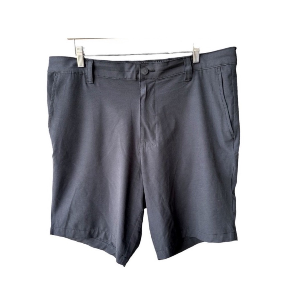 Banana Republic Shorts Ripstop Charcoal Gray Elastic Waist Active Mens Size 38